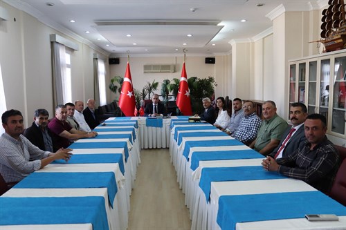 Muhtarlardan Kaymakamımız Sayın Muhammed Gürbüz'e Ziyaret